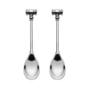 Alessi - Dressed Eierlöffel Set 2tlg. - edelstahl/glänzend/mit Öffner aus Edelstahl 18/10/BxH 2x12cm