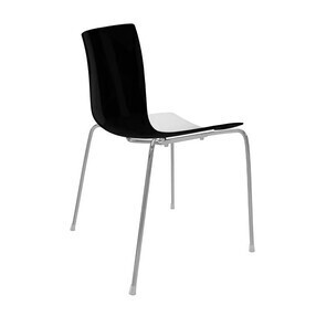 Arper - Catifa 46 0251 Stuhl zweifarbig Gestell Chrom