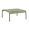 Olivenfarbene HAY Palissade Outdoor-Lounge-Tisch aus Metall im minimalistischen Design für Garten und Terrasse. - Palissade Gartenbeistelltisch