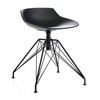 MDF Italia - Flow - Tabouret piètement en LEM - noir/piètement noir/hauteur d'assise 44 cm