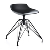 MDF Italia - Flow Hocker Gestell LEM - schwarz/Gestell schwarz/Sitzhöhe 44 cm