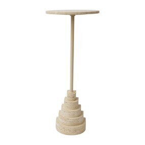 AYTM - Solum bijzettafel travertijn