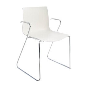 Arper - Catifa 46 0287 -Armleunstoel sleden chroom