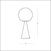 Fontana Arte - Bilia - Lampe de table - dessin au trait