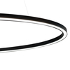 Nemo - Ellisse Minor LED Downlight Pendelleuchte - schwarz/BxT 96x40cm/5400lm/3000K