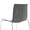 Arper - Catifa 46 0278 Chair Bicoloured Skids Chrome - white/dark grey/seat shell glossy/inside matt/frame chromed