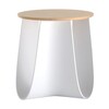 MDF Italia - Sag - Tabouret/Table d'appoint - blanc/bambou/mat/Ø40cm/H43cm
