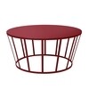 Petite Friture - Hollo Couchtisch Ø70cm - burgunderrot/H 33cm