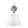 Artemide - Tolomeo Parete Diffusore Satin - silber/Seide/Ø24cm/BxH 36.8x35.2cm