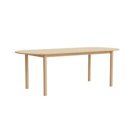 HAY - Annex eettafel langwerpig 220x95cm eiken onderstel