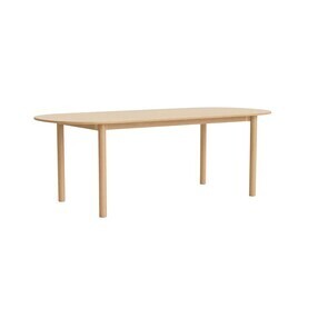 HAY - Annex eettafel langwerpig 220x95cm eiken onderstel