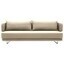 Softline - Jasper Schlafsofa - beige/Stoff Filz 619/inkl. 2 Kissen/Sofa- und Kissenbezug abziehbar