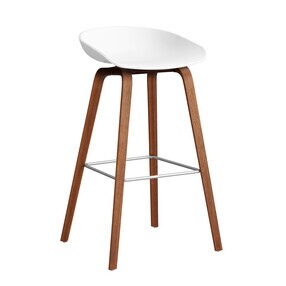 HAY - About A Stool AAS 32 2.0 Bar Stool High Lacquered Walnut