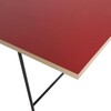 Richard Lampert - Eiermann - Tafelblad - rood linoleum/eikenkant/160x90cm
