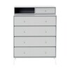 Montana - Keep - Commode 94,8x 69,6x46,8cm - nordic 06/gelakt/1x module met lade: 30cm diep/met witte voetjes