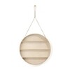 ferm LIVING - The Round Dorm - Wandrek - beuken naturel/leerband/7cm/Ø 55cm