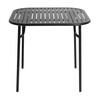 Petite Friture - Week-End - Table 85x85cm - noir RAL 9005/peinture époxy grainée/H 75cm/pour usages indoor & outdoor