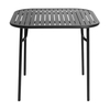 Petite Friture - Week-End - Table 85x85cm - noir RAL 9005/peinture époxy grainée/H 75cm/pour usages indoor & outdoor