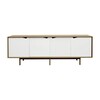 Andersen Furniture - Andersen Furniture S1 Sideboard Türen weiß - eiche geölt/alpinoweiß/L 200 x T 50 x H 68 cm