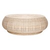 Gervasoni - Bolla - Table d'appoint / Ottomane - rotin tressé/Taille 2/Ø95cm