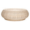 Gervasoni - Bolla Beistelltisch / Ottomane - rattan/Größe 2/Ø95cm