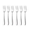 Alessi - Nuovo Milano Pastry Fork Set Of 6 - stainless steel/glossy polished/L 16 cm