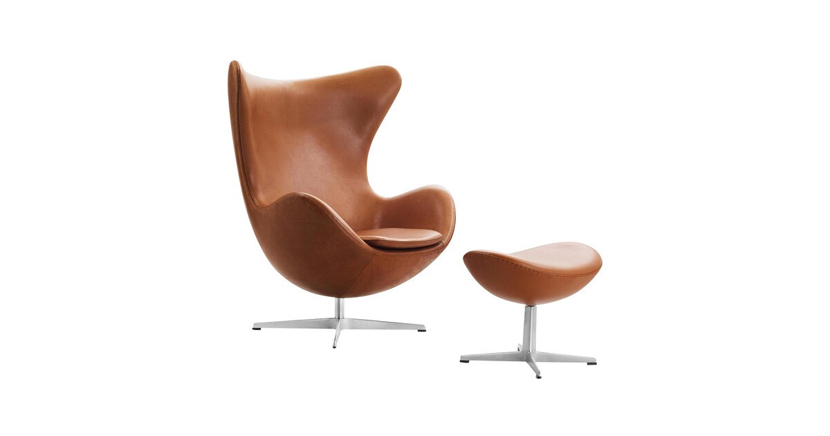 veld T handel Fritz Hansen Promotion Set Egg Chair™ + Footstool Leather | AmbienteDirect