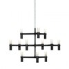 Nemo - Crown Minor - Lustre - noir/laqué/77x50x67cm/12 lampes