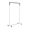 FROST - Bukto Wardrobe With Wheels 100cm - white-copper/WxHxD 102,8x150x30cm/with 4 wheels, 2 stops