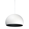 Kartell - FL/Y LED Suspension Lamp matt - white/opaque/Ø52cm/inner surface black