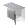 HAY - Slit Table Oblong - Table d'appoint - miroir/poli/H 35.5cm/49.3x27.5cm