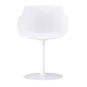 MDF Italia - Flow Slim - Armleunstoel centrale poot