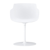 MDF Italia - Flow Slim - Fauteuil pied central pivotant - blanc/brillant