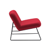 Softline - Java Sessel - rot/Stoff Vision 448/BxHxT 80x67x78cm/Gestell schwarz