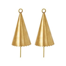 Ferm Living - Kerstdecoratie kegelklok set van 2