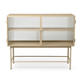 Ferm Living - Haze Sideboard geriffeltes Glas