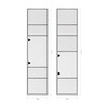 Piure - Nex Pur Rack With Door 50x211.5x36cm  - line drawing