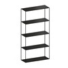 Zeus - Slim Irony Shelf 82x164cm - copper black/height of the shelf compartments 39cm