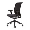 Vitra - ID Mesh - Bureaustoel - nero zwart/onderstel basic dark/Silk Mesh/Diamond Mesh/met voorwaartse helling + zitdiepteverstellin/met 2D-armleuningen/met zachte wielen