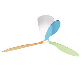 Luceplan - Blow D28 Deckenventilator und Deckenleuchte
