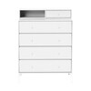 Montana - Keep - Commode 94,8x 69,6x46,8cm - new white 101/gelakt/1x module met lade: 30cm diep/met witte voetjes