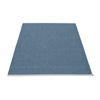 pappelina - Mono Rug 140x200cm - ocean blue - dove blue/woven/stitched edge/for indoor & outdoor use