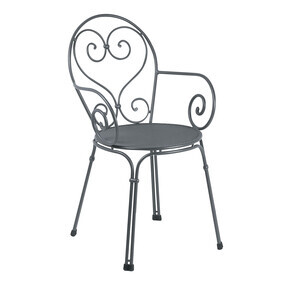 Emu - Chaise avec accoudoirs de jardin Pigalle