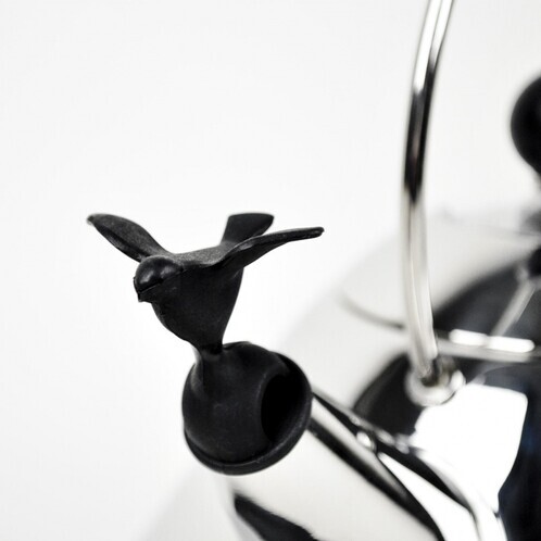 Alessi - Vogelförmiger Stöpsel - schwarz/Kunststoff
