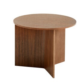 HAY - Slit Side Table Wood Round H35.5cm