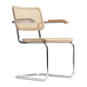 Thonet - S 64 V Cantilever Armchair with Wickerwork