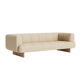 HAY - Quilton Lift 3-zitsbank onderstel eiken