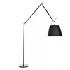 Artemide - Tolomeo Mega Terra Black Floor Lamp - black/satin shade/WxH 103x238cm/Ø 36cm/with on and off switcher