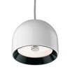 Flos - Wan S - Suspension - blanc/câble noir/brillant