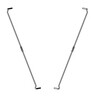 Moormann - FNP Shelf System Clamping Brackets 68cm - single item - stainless steel/for stabilization of shelf system/Assembly only at inner subjects possible/frames can be inserted also separated